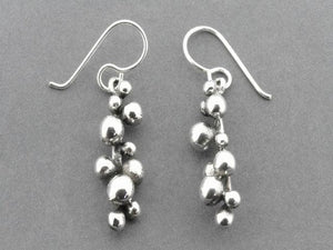 Beaded drop earring - sterling silver - Makers & Providers