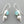 Load image into Gallery viewer, blue chalcedony and pearl earring - silver
