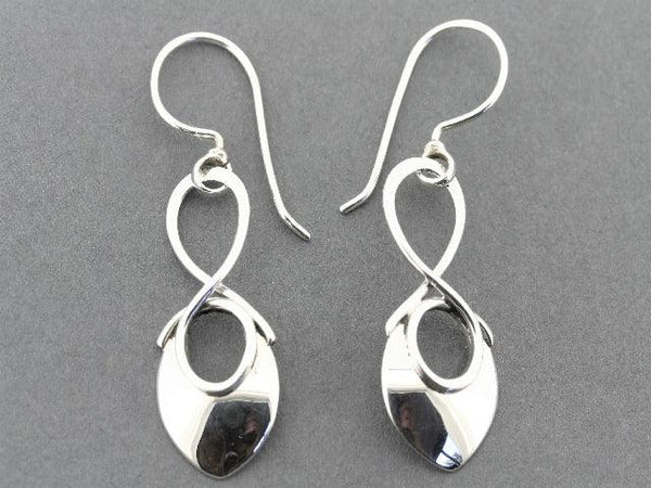 silver drop earring