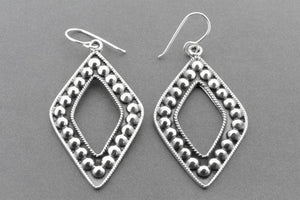 Diamond tribal earring - sterling silver - Makers & Providers