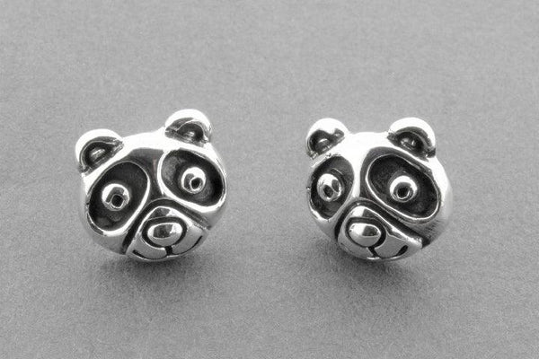 Panda studs - sterling silver