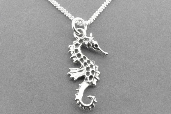 Seahorse pendant necklace - sterling silver