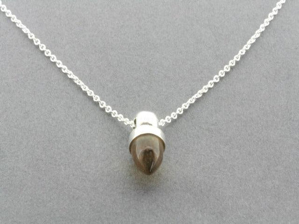 acorn pendant necklace - amber - Makers & Providers