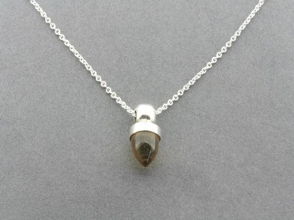 acorn pendant necklace - amber - Makers & Providers