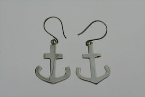 anchor earring - sterling silver - Makers & Providers