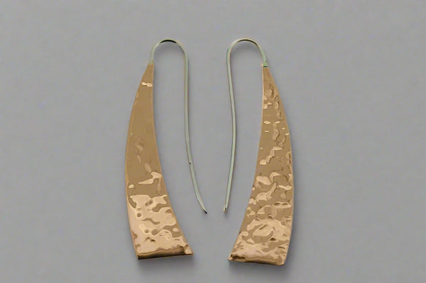 battered copper machette earring - Makers & Providers