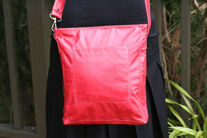 patchpocket bag - red - Makers & Providers