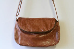 bonnie sling bag - antique tan leather - Makers & Providers