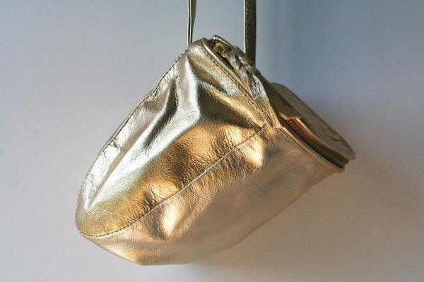 Photographer bag - metallic gold