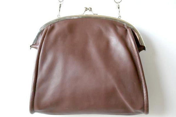 Jeanne frame bag - choc - Makers & Providers