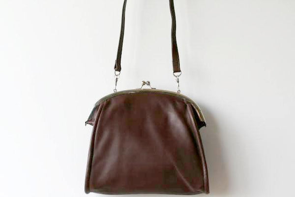 Jeanne frame bag - choc - Makers & Providers