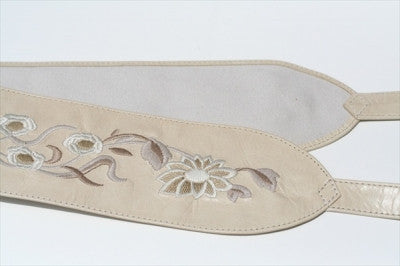 embroided belt - putty - Makers & Providers