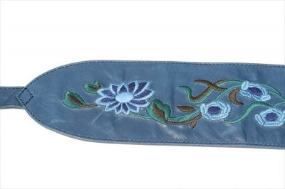 embroided belt - blue - Makers & Providers