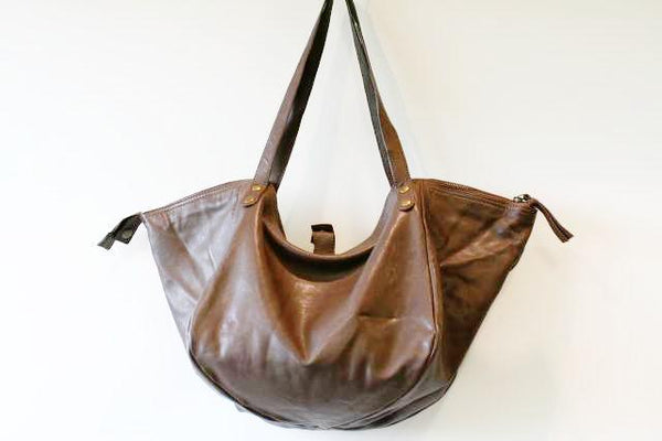 basket papaya bag - choc - Makers & Providers
