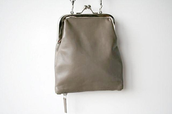 Frame & zip slouch pouch - grey - Makers & Providers