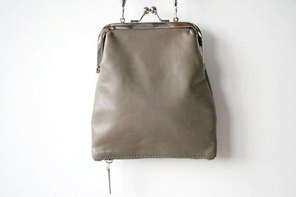 Frame & zip slouch pouch - grey - Makers & Providers