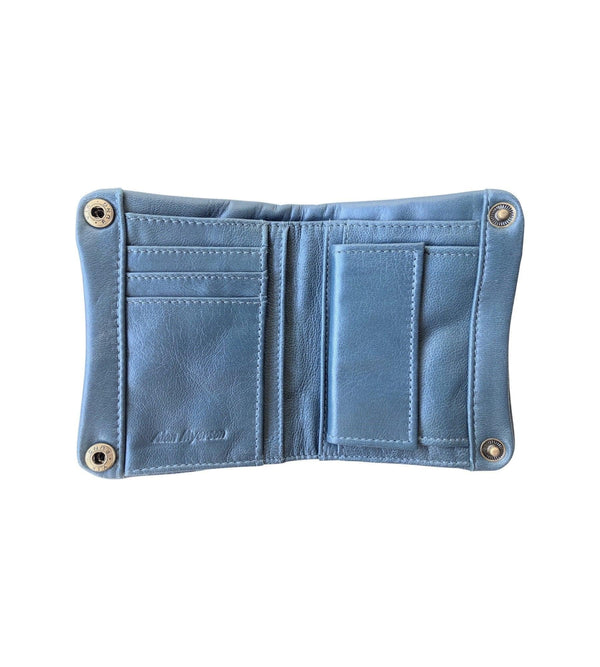 Zip detail wallet - small - blue jean - Makers & Providers