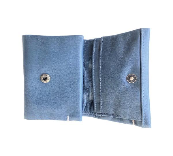Fold wallet - blue jean