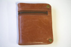 zip detail wallet - small - antique tan - Makers & Providers