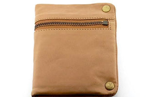 zip detail wallet - small - camel - Makers & Providers