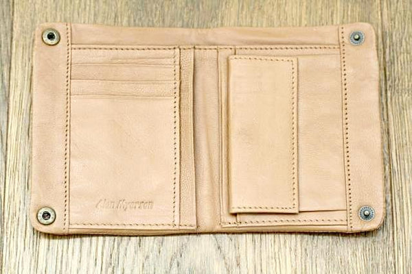 zip detail wallet - small - camel - Makers & Providers