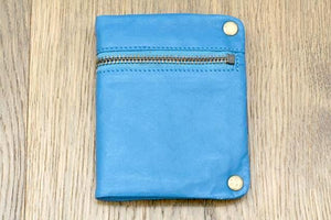 zip detail wallet - small - blue - Makers & Providers