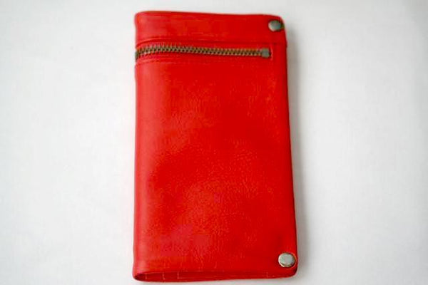 zip detail wallet - large - red - Makers & Providers