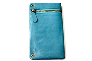 zip detail wallet - large - blue - Makers & Providers