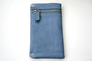 zip detail wallet - large - skipper blue - Makers & Providers