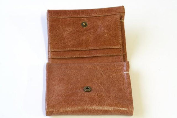 fold wallet - antique tan