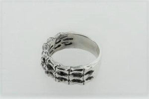 bone detail ring - sterling silver - Makers & Providers