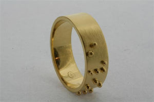 braille ring - love - gold plated - Makers & Providers