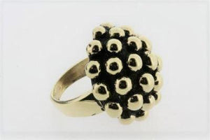 brass beaded bubble ring