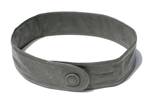 button belt - distressed black - Makers & Providers