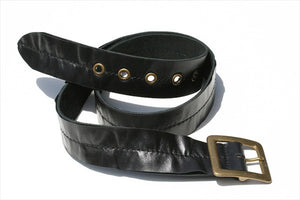 centre stitch belt - black stitch - Makers & Providers
