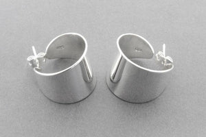 Clean wide hoop ear cuff - sterling silver - Makers & Providers