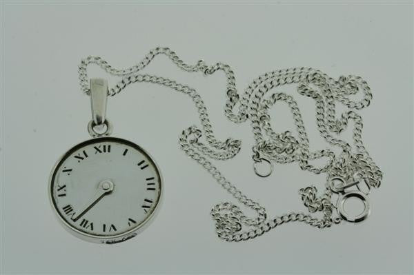 clock / years pass pendant on 55cm link chain - Makers & Providers