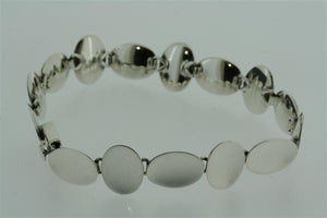 concave pebble bracelet - polished - Makers & Providers