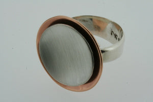 copper / silver cup ring - Makers & Providers