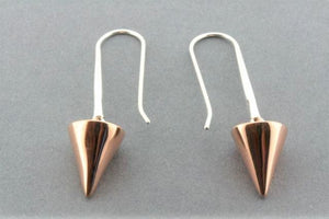 small copper cone earrings - Makers & Providers