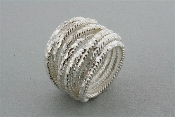 creased foil rope ring