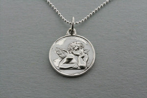 cupid pendant on 55cm ball chain - Makers & Providers