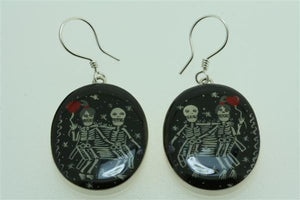 day of the dead resin earring - Makers & Providers