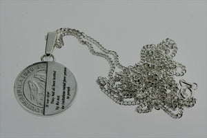 detective coin pendant on 60cm link chain - Makers & Providers