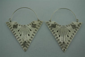 etched triangle earring - Makers & Providers