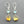 Load image into Gallery viewer, amber &amp; topaz silver earrings
