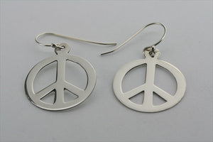 flat disc peace earring - Makers & Providers