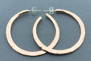 Flattened battered hoop - xl - copper - Makers & Providers