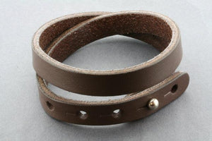 double wrap cuff - choc - Makers & Providers