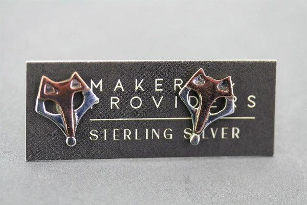 fox stud - copper and silver - Makers & Providers